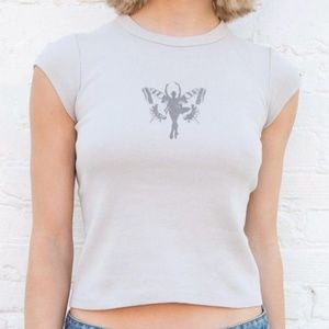 Brandy Melville John Galt Hailee ballerina butterfly tee.
